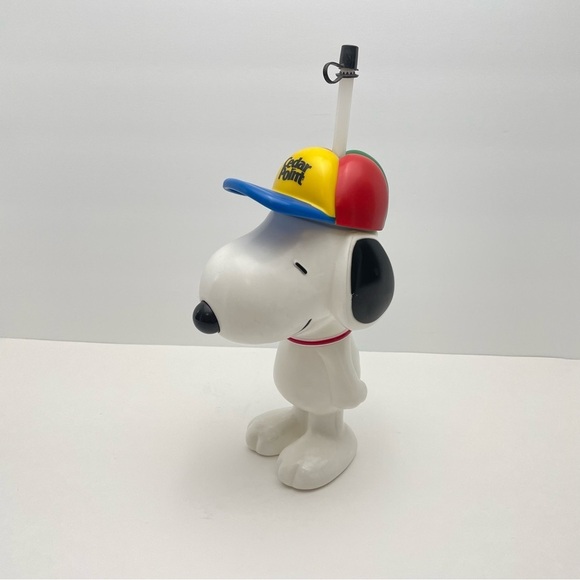 PEANUTS Cedar Point Snoopy Travel Drinking Sip Bottle Cup And Straw - Picture 13 of 15